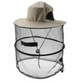 thumbnail image 2 of Sombrero de máscara antis para exteriores con protección facial de malla de red para la cabeza, pesca mi Cola Sombrero al aire libre del cubo de la pesca, 2 of 8