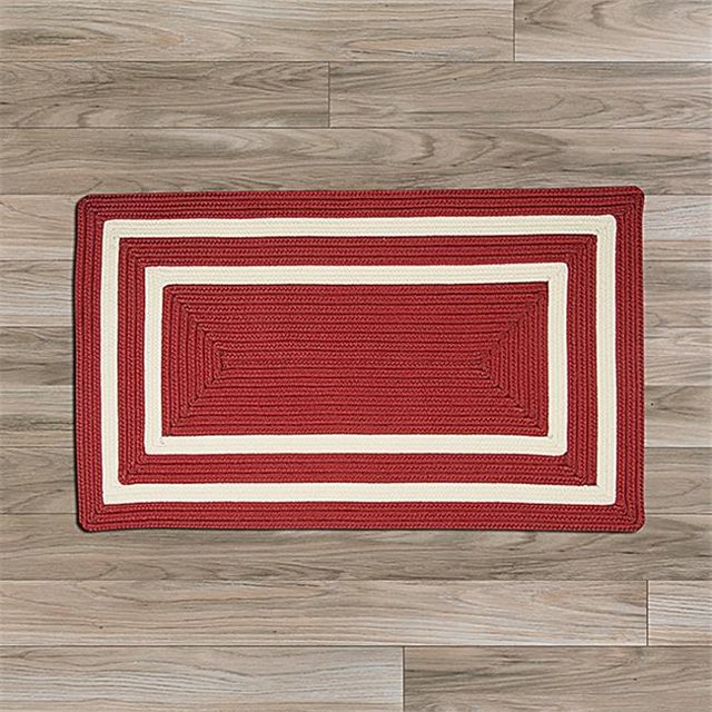 Colonial Mills Rug PY71R024X096R 2 x 8 ft. La Playa Braided Rug Sangria