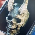 thumbnail image 2 of Retro Vintage Punk Style Skull Alloy Ring for Men  Electroplated Finish, Unique Design, 2 of 5