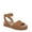 Cookie Dough Tan Suede, variant on SOUL Naturalizer Womens Deara Platform Flat Sandals - Medium & Wide Width