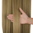 thumbnail image 5 of Youloveit 22Inchs Straight Miracle Translucent Invisible Wire Wire Hidden Extensions Fish Line on Synthetic Straight Hair Extensions Hairpieces No Clip (Dirty Blonde - 18H613), 5 of 7