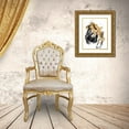 thumbnail image 3 of Goldberger, Jennifer 26x32 Gold Ornate Wood Framed with Double Matting Museum Art Print Titled - Black and Gold Splash IV, 3 of 4
