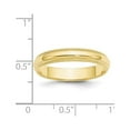 thumbnail image 4 of Auriga Fine Jewelry 10K Yellow Gold 4mm Milgrain Half Round Wedding Band for Women Size- 10, 4 of 6