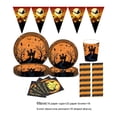 thumbnail image 2 of Kearding Juego de 69 unidades de vajilla de Halloween con película de PE, portátil, elegante, para fiestas de niños y adultos, taza Kits de decoración para fiestas, 2 of 6