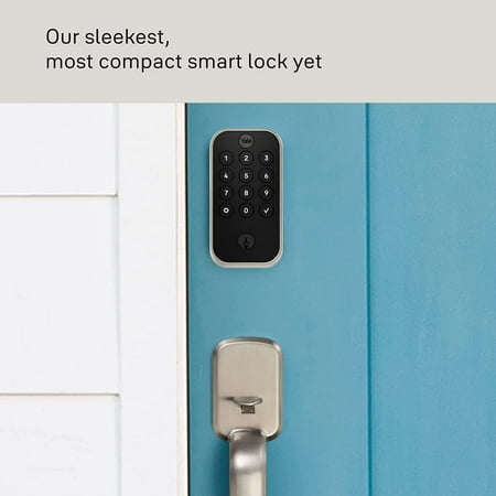 Yale - Assure Lock 2 Smart Lock W-Fi Deadbolt with App/Keypad/Key Access - Satin Nickel