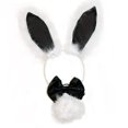 thumbnail image 4 of Diadema Con orejas de Conejo perfecl para mujeres y niñas Con pajarita y cola, 4 of 8