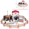 thumbnail image 4 of Farm Model Simulation Rider Coffee House Horse Stable Action Figures Animals Playset Figurine Early Education Kid Toy Gift, 4 of 6