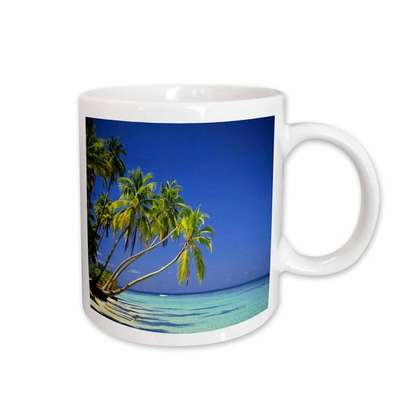 3drose, Palms in Paradise, 15oz Mug
