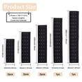 thumbnail image 2 of 1bag 8pcs 5 styles Polyester Women's 3 Rows x 7/9/11/13/15 Hooks Longline Corset Bra Extender for Bustiers Shapewear Waist Cincher with Stainless Steel Rings & Hooks Black 134~286x50~52x2~3.5mm, 2 of 5