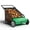 Green Black, variant on Gaderth 26-Inch Push Lawn Sweeper, Grass, Lawn And Leaf Cleanup Collector With Large 7 Cu. Ft. Hopper Capacity, Manual Push Yard Sweeper With Height Adjustment