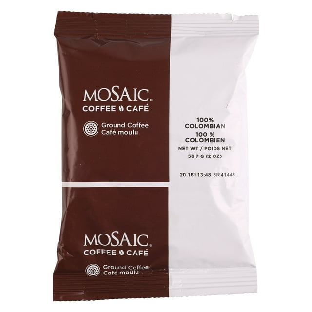Mosaic 2oz Light Colombian Coffee, 100 Percent | 2Z/Unit, 96 Units/Case