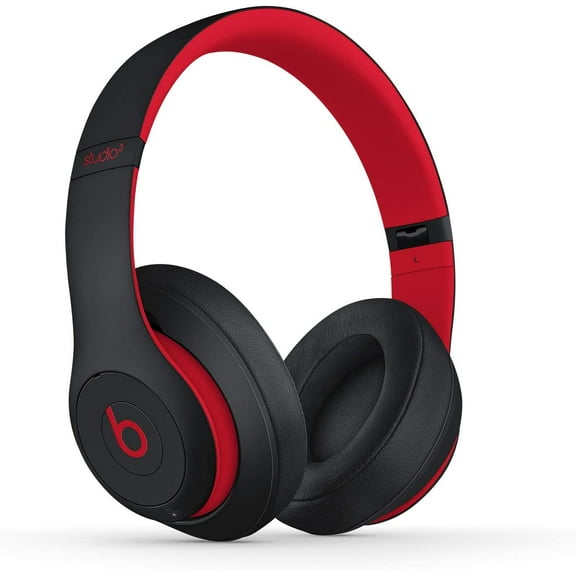 Pre-Owned Beats Studio3 Wireless Noise Cancelling Headphones with Apple W1 Headphone Chip - Defiant Black-Red