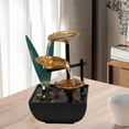 thumbnail image 2 of Fuente de escritorio Shui, manualidades con cable eléctrico de rocas de río, fuente interior para amigos, oficina, meditación, accesorios de SM SunniMix cascada de fuente interior, 2 of 7