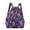 Large orchid, variant on Women Boho Floral Print Drawstring Backpack Foldable Sports Bag Lightweight Large Capacity Tote Nylon Gym Sackpack