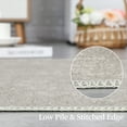 thumbnail image 4 of Yesfashion Carpets Area Rugs Washable 2'*6' Hallway Runner Rug Jacquard Te*tured Kitchen Runner Farmhouse Solid Floor Mat Low Pile Non-Slip Bedsides Runners for Laundry,Taupe C Natural color 2*6ft, 4 of 7