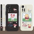thumbnail image 2 of Case For Redmi Note 12 11 11T 11R 11E 10 9 8 7 7S PRO PLUS 4G 5G Simple Liquid silicone Case Anime Winnie the Pooh Piglet, 2 of 5