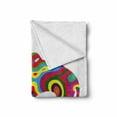 thumbnail image 2 of Modern Soft Flannel Fleece Throw Blanket, Colorful Featured Camel Abstract Trippy Shapes and Bands Illustration, Cozy Plush for Indoor and Outdoor Use, 50" x 70", Multicolor, by Ambesonne, 2 of 6