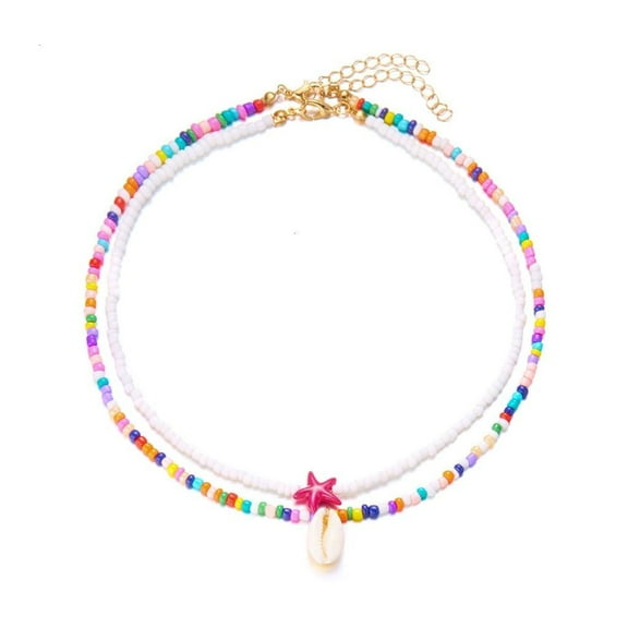 Ciwanning Fashionable Handmade Natural Shell Chokers Necklace Ideal for Beach Vacations and Unique Gifts Ideas Accessory