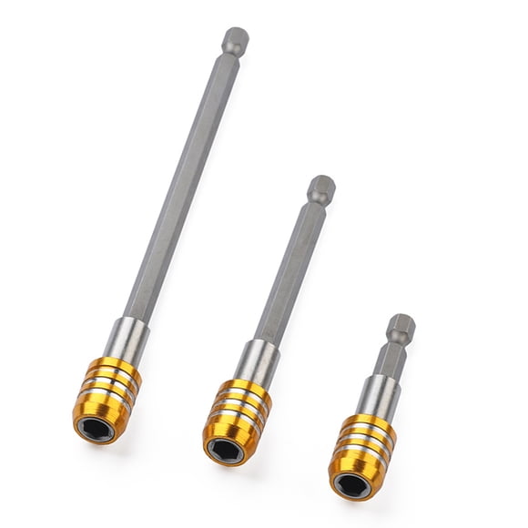 FESTFENDS 3 Pcs Locking Drill Bit Extension Power Tool Accessories Multi Hexagonal Quick Release Wear Resistant