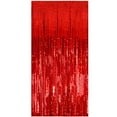thumbnail image 1 of HUASHENG Décorations de Guirlandes Bleues Décorations à Franges Rideau en Aluminium Décoration d'Anniversaire Bleue, 1 of 6