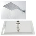 thumbnail image 6 of 1 Pcs 8 inch Large Square Shower Head Overhead Rainfall Shower Head Chrome Stainless Steel Bathroom Replacement Accessories, 6 of 14