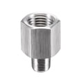 thumbnail image 1 of Adaptador reductor de accesorios de tubería Uxcell 1/8" NPT macho x 1/4" NPT hembra de acero inoxidable, 1 of 5