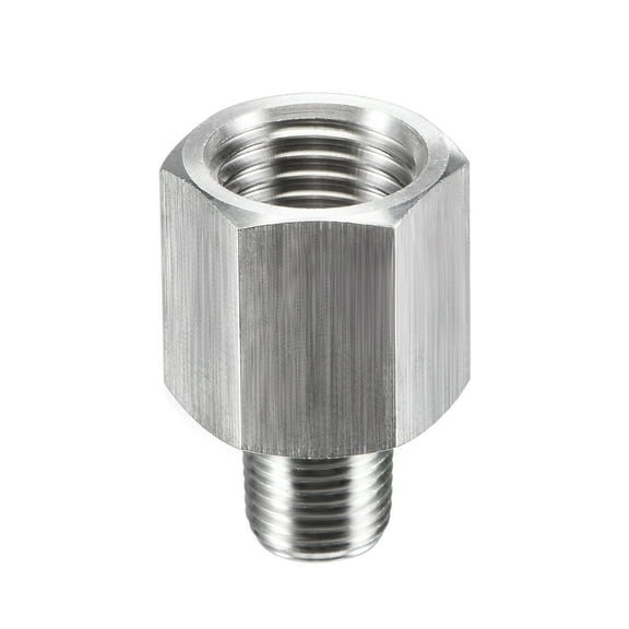 Uxcell Pipe Fitting Reducer Adapter 1/8" NPT Male x 1/4" NPT Female Stainless