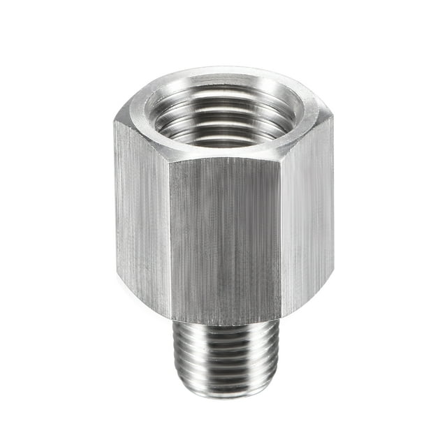 Adaptador reductor de accesorios de tubería Uxcell 1/8" NPT macho x 1/4" NPT hembra de acero inoxidable