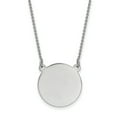 thumbnail image 1 of Beautiful 14k White Gold .018 Gauge Circular Engravable Disc 18 Necklace, 1 of 2