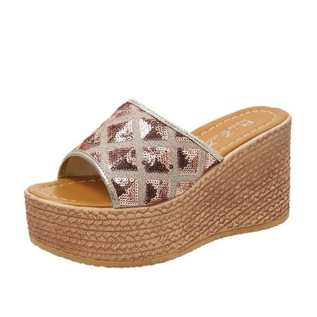 

fvwitlyh Sandalias De Mujer De Moda 2022 Women s Bungalow Wedge Sandal