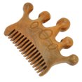 thumbnail image 4 of Peine de madera ANGGREK para masaje del cuero cabelludo de Sándalo, 4 of 7