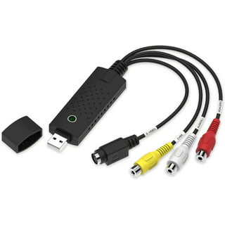 DIGITNOW USB 2.0 Video Capture Card Device Video Grabber One Touch VHS VCR  TV to DVD Converter, Transfer VHS Home Videos to Mac OS X PC Windows 7 8 10- USB Video Grabber-DIGITNOW!