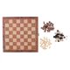 thumbnail image 1 of Juego de ajedrez plegable de madera - Tablero de 24 x 24 cm con 1 paquete de piezas adicionales Madera oscura, 1 of 9