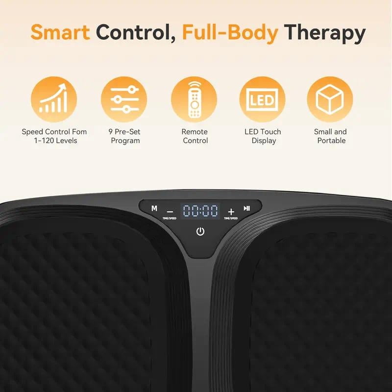 Vibration Plate Exercise Machine for Home Gym, Whole Body Workout Fitness Platform for Weight Loss, Balance Training