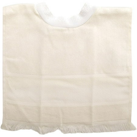 Charles Craft Velour Pullover Toddler Bib With Velcro Shoulder Closure