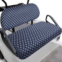 FUIALDOLG Universal Golf Cart Seat Covers Compatible with Ezgo Txt Front Seats, Blue Polka Dots Print Golf Cart Bench Seat Covers Breathable No Staples Needed