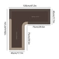 thumbnail image 3 of Fufafayo L-Shaped Kitchen Rug, Absorbent Non-Slip Floor Mat, Velvet Fleece Memory Foam Corner Carpet, Machine Washable Bathroom Rug for Kitchen Sink Cooking Living Room, 3 of 7