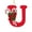 U, variant on Zhourta Red 26 Letter Ornaments with Lollipop Deocr Hanging Christmas Tree Decorations 2025 Christmas Letters Ornaments A-Z Ornament Letters Decor