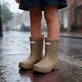 thumbnail image 2 of Elegyee Girls Rain Boots Unisex Solid Lightweight Soft Sole Non Outdoor Wear Rain Shoes, 2 of 5