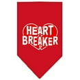 thumbnail image 2 of Heart Breaker Screen Print Bandana White Small, 2 of 10