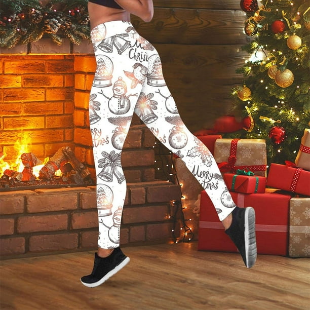Fleece lined holiday leggings sale