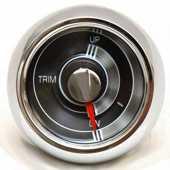 Medallion Boat Trim Gauge 8620-00279-19 | 2 Inch Black Silver
