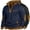 chandails en molleton Z1-Navy pour Homme, variante sur DIOAZUD Chandail à Fermeture à Glissière 1/4 pour Hommes Col Montant Manches Longues Chandail en Molleton Coupe Ample Tops à Blocs de Couleur Chandails en Molleton Décontractés d'Entraînement