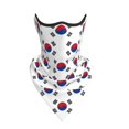 thumbnail image 3 of Neck Gaiter Face Mask Covering Bandanas For Men Women Korean Flag Scarf Balaclava Cover Headbands, 3 of 7