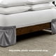 thumbnail image 3 of Faldón de cama ajustable Bare Home 15 pulgadas tamaño Queen gris claro, 3 of 6