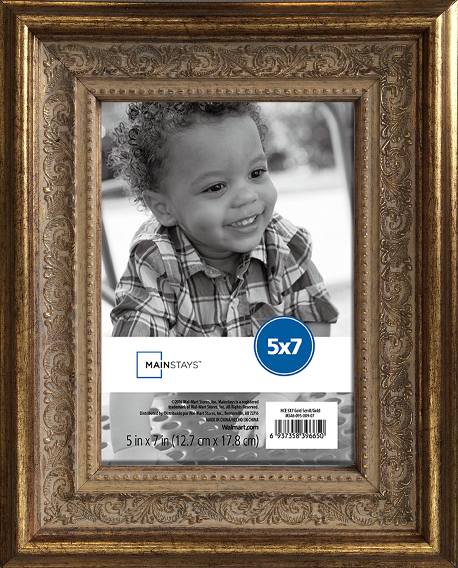 Mainstays Ms Hce 5x7 Gold Scroll Frame