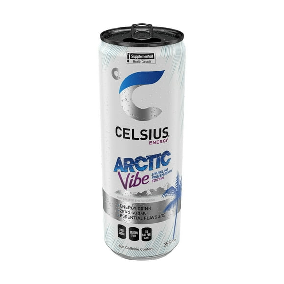 Celsius Artic Vibe Energy Drink 355mL, Can, Celsius Artic Vibe Energy Drink 355 mL, Can
