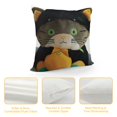 thumbnail image 4 of Mushroom Plush, Cute Black Cat Plush Pillow Soft Plushies Squishy Pillow, Cat Stuffed Animals Kawaii Plush Toys Decoration Gift for Girls Boys, 4 of 5