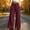 Wine women palazzo pants with pockets a1, variant on Bzdzmqm Women's Palazzo Pants Elastic Waist Loose Fit Long Trousers with Pockets Casual Wide Leg Work Pants Daily Wear, Brown L