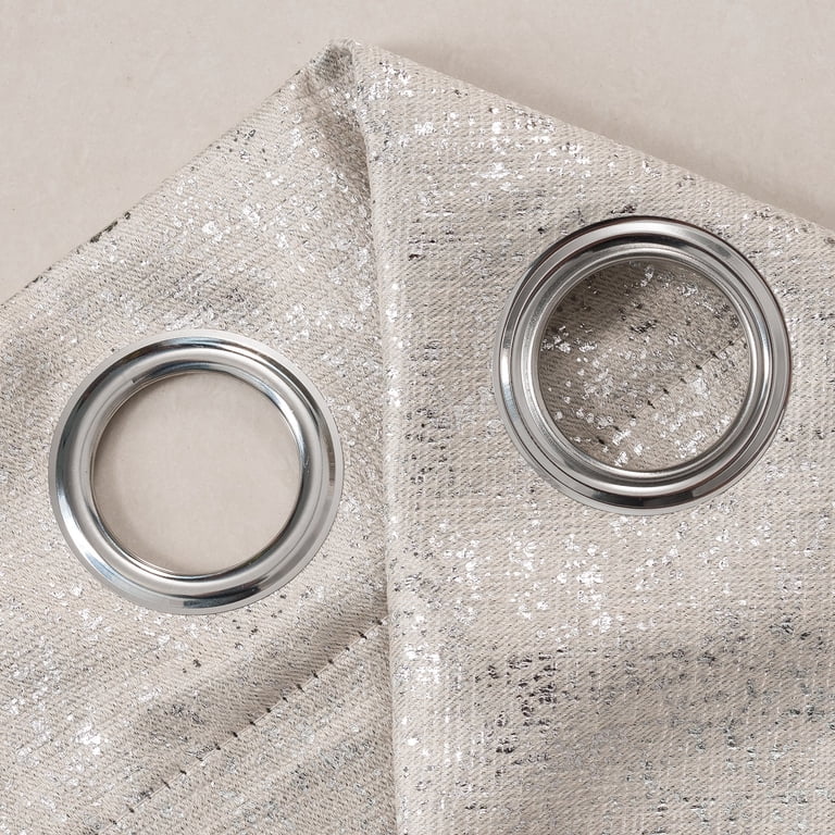Dainty Home Blackout Grommet Curtains 38"W x 84"L Beige photo 3